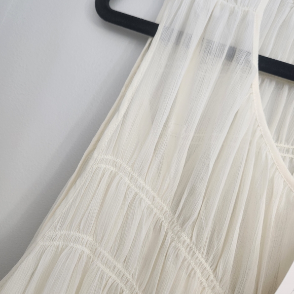 4X A New DAY Dress Elegant Cream Sleeveless Dress - Picture 2 of 5